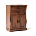 Wooden storage cabinet with two drawers and two doors 60 x 40 x 80cm